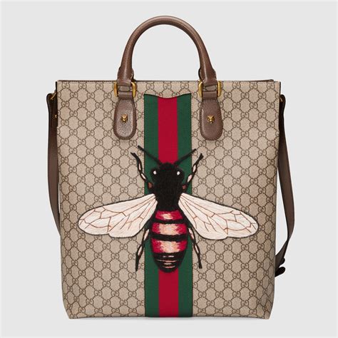 gucci beach tote|gucci bee tote bag.